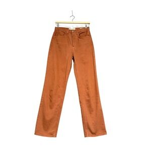 Aritzia | Denim Forum The Joni High Rise Loose Jeans Burnt Orange Size 25
